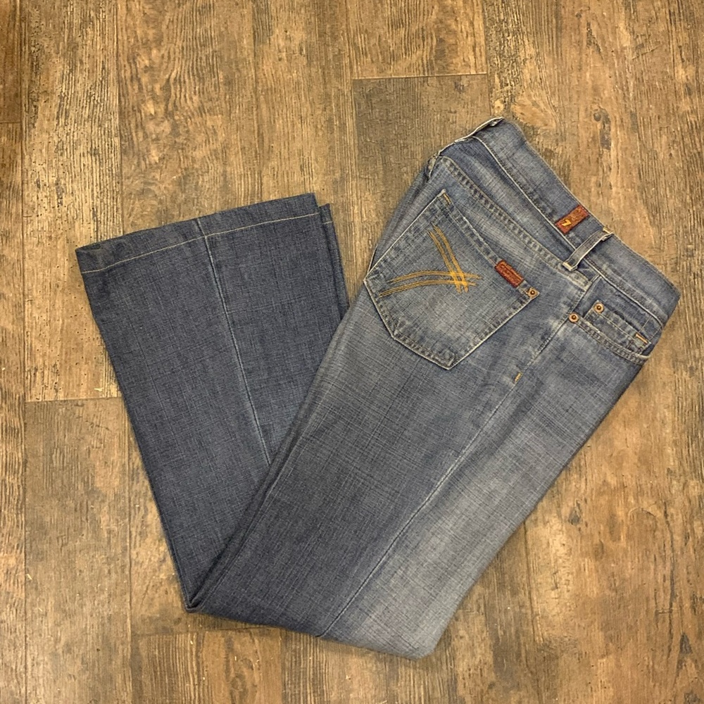 7FAM DOJO JEANS SZ 28 28.5” inseam